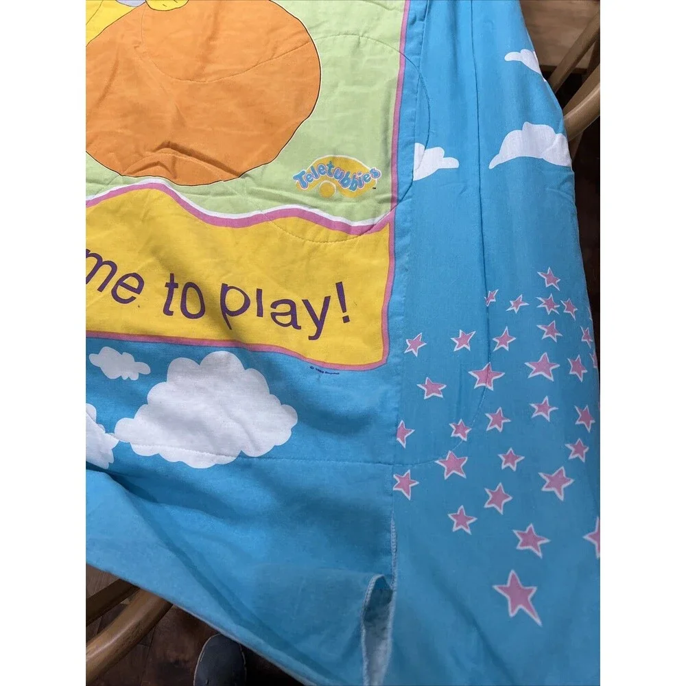 Vintage Teletubbies Twin Comforter Bedding 2-sided READ Tinky Winky Dipsy